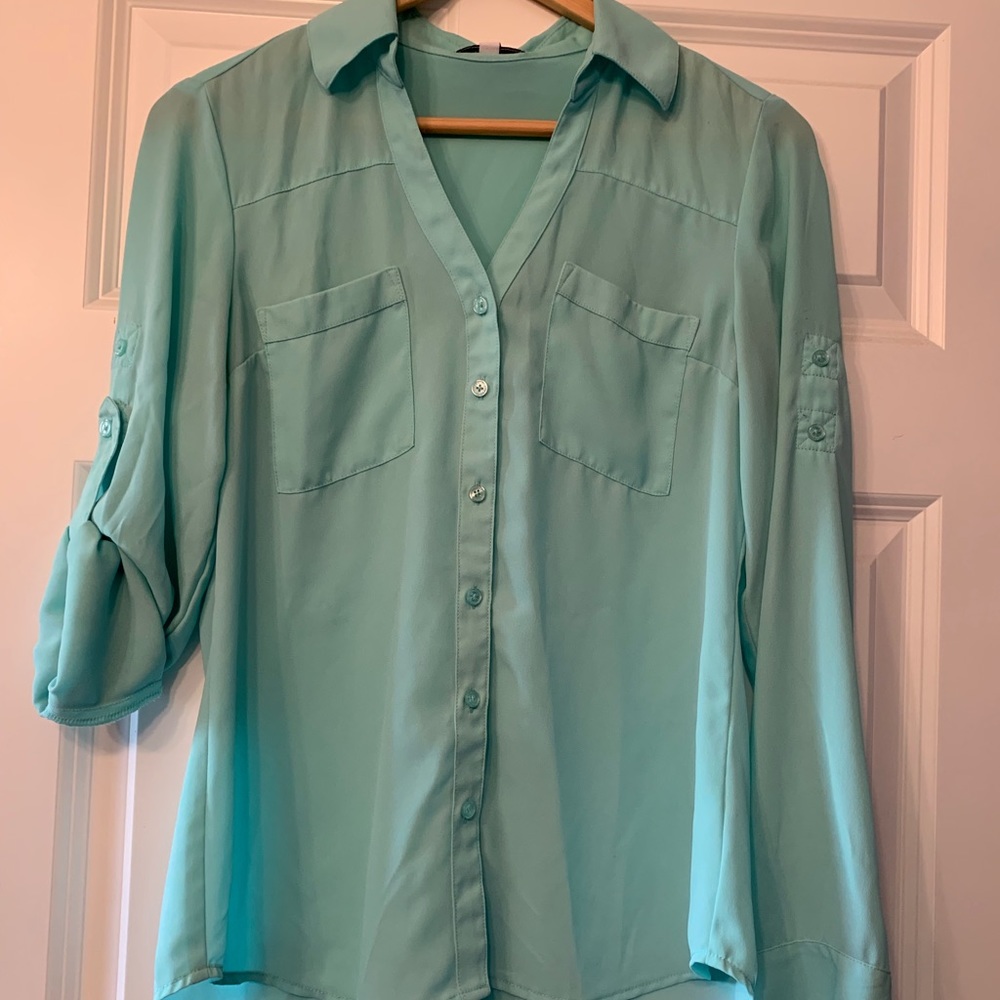 Express Button-down Blouse